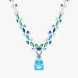 Ocean Waves Sapphire Necklace