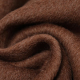 Elegant Brown & Black Faux Fur Coat for Women