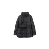 Lightweight Women Down Jacket Beige and Black, Stylish and Affordable Winter Outerwear