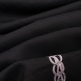 Black Noir Halter Slip Dress for Women, Black Halter Cami Top | TENCEL-Wool Blend | Adjustable Crisscross Back, Multi-Textured Blend