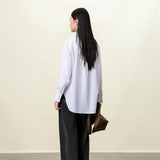 Dark Gray / Blue Wide-Leg Jeans for Women | 100% Cotton High-Waisted Trousers | Breathable & Anti-Buckle Design