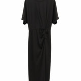 Khaki & Black Shift Dress for Women, brown dress for women, Cotton-Blend Wrinkle-Resistant | Convertible Work-to-Weekend Dress
