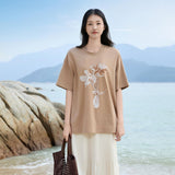 Elegant Beige Pleated Midi Skirt for Women - Vertical Structured Design with Ivory Option
