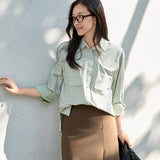 Eco-Friendly Espresso Brown Midi Wrap Skirt with Utility Pleats & Safari-Inspired Healing Aesthetic