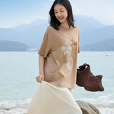 Elegant Beige Pleated Midi Skirt for Women - Vertical Structured Design with Ivory Option