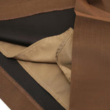 Eco-Friendly Espresso Brown Midi Wrap Skirt with Utility Pleats & Safari-Inspired Healing Aesthetic
