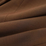 Eco-Friendly Espresso Brown Midi Wrap Skirt with Utility Pleats & Safari-Inspired Healing Aesthetic