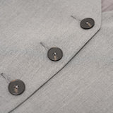 Gray Sleeveless Vest Women | Recycled Textured Blend | Adjustable Waist & Organdy Back Panel